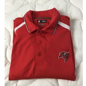 Tampa Bay Buccaneers Embroidered Button Up Polo Mens XL